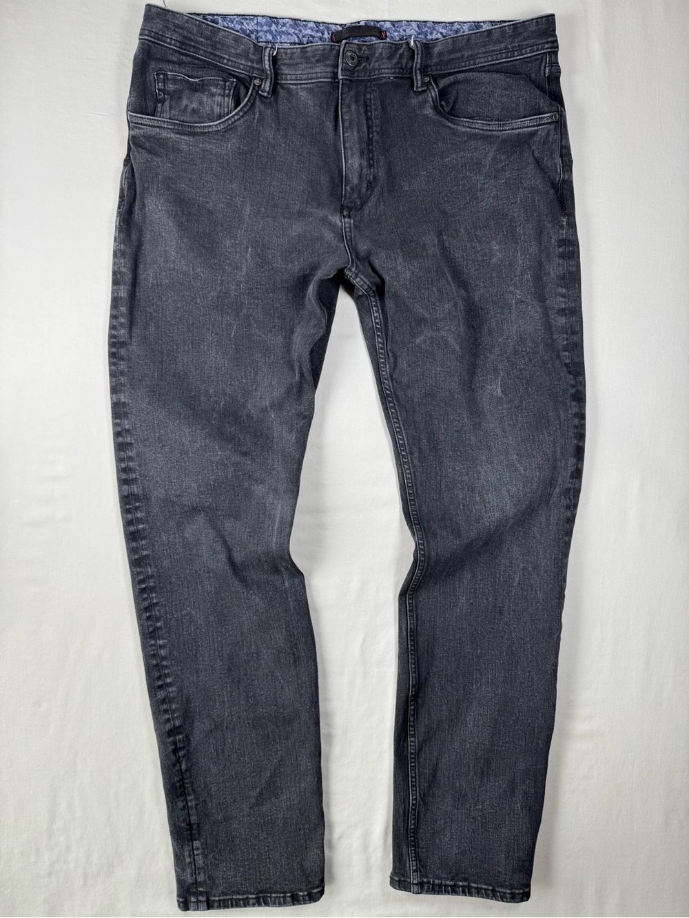 Robert Graham‎ Gray Wash Stretch Straight Leg Jeans Men’s 38